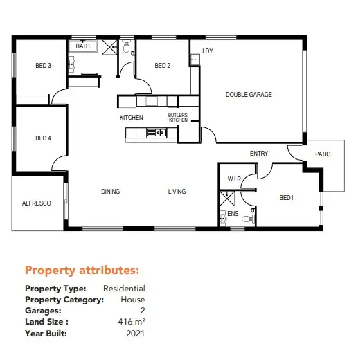 Floorplan of Homely house listing, 18 Mary Street, Googong NSW 2620