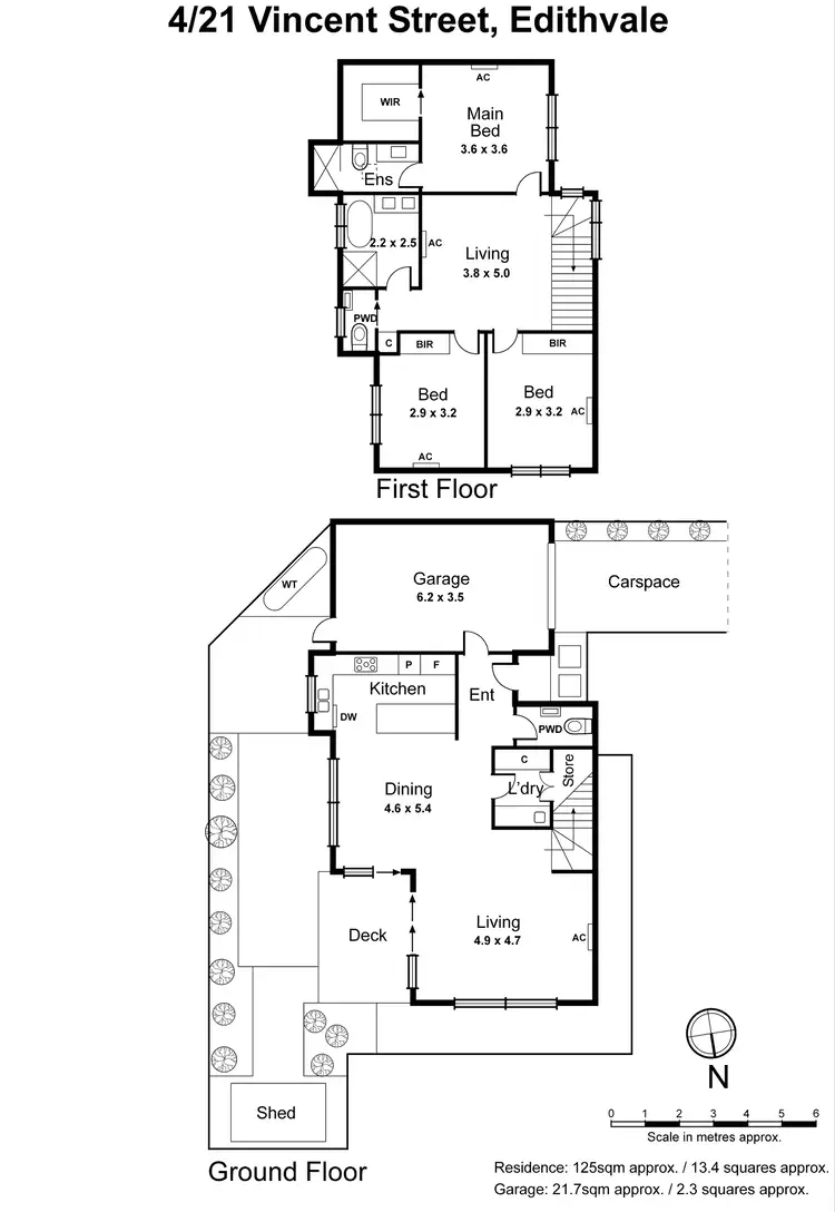 Floorplan of Homely townhouse listing, 4/21 Vincent Street, Edithvale VIC 3196