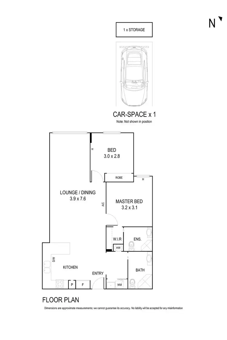 Floorplan of Homely apartment listing, 3/98-100 Carrington Road, Box Hill VIC 3128