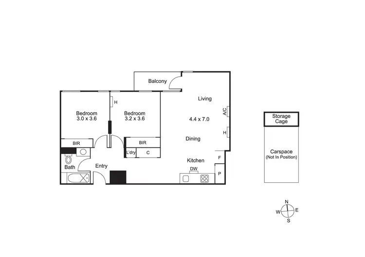 Floorplan of Homely apartment listing, 101A/158 Albert Street, East Melbourne VIC 3002