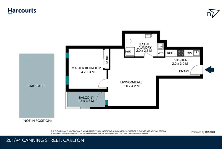 Floorplan of Homely apartment listing, 201/94 Canning Street, Carlton VIC 3053