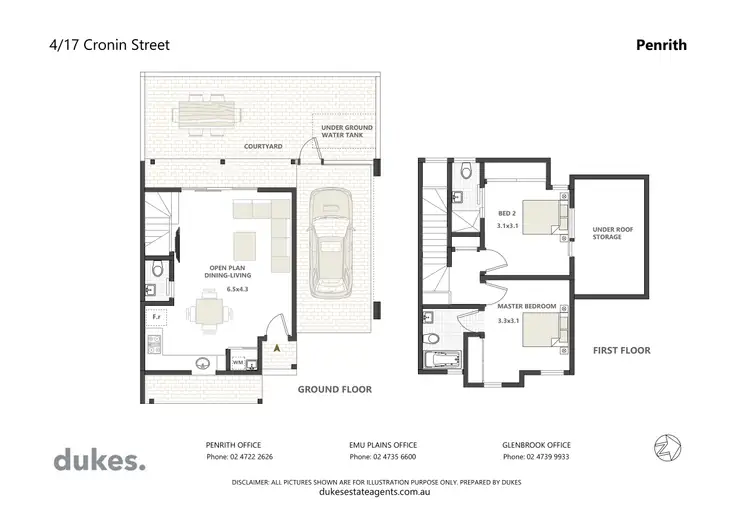 Floorplan of Homely townhouse listing, 4/17 Cronin Street, Penrith NSW 2750