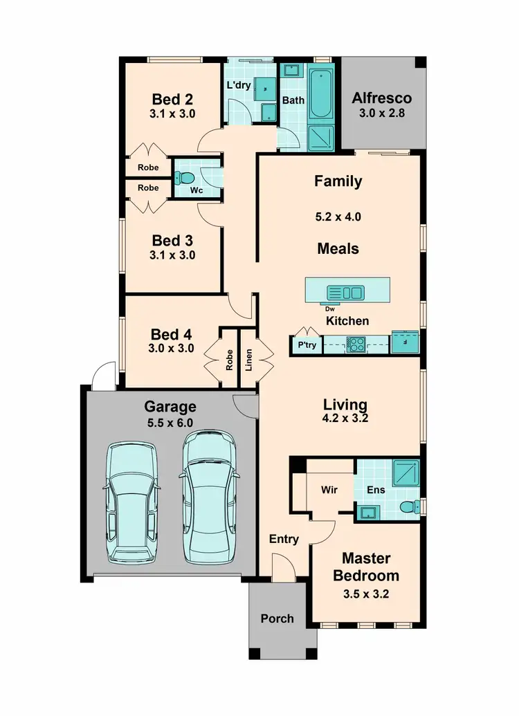 Floorplan of Homely house listing, 56 Rupert Street, Broadford VIC 3658