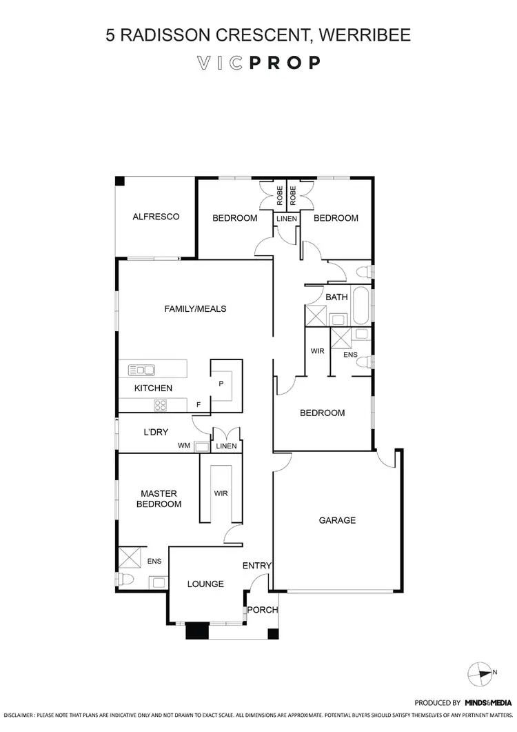 Floorplan of Homely house listing, 5 Radisson Crescent, Werribee VIC 3030