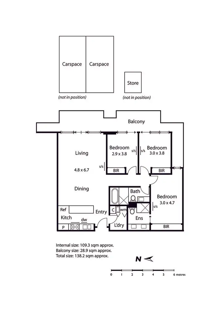 Floorplan of Homely apartment listing, 402/380 Bay Street, Brighton VIC 3186