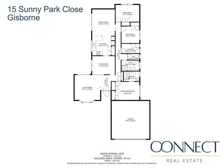 Floorplan of Homely house listing, 15 Sunny Park Close, Gisborne VIC 3437