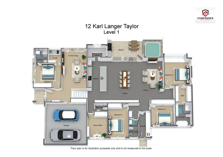 Floorplan of Homely house listing, 12 Karl Langer Crescent, Taylor ACT 2913