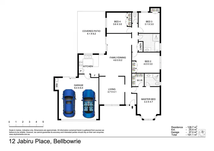 Floorplan of Homely house listing, 12 Jabiru Place, Bellbowrie QLD 4070