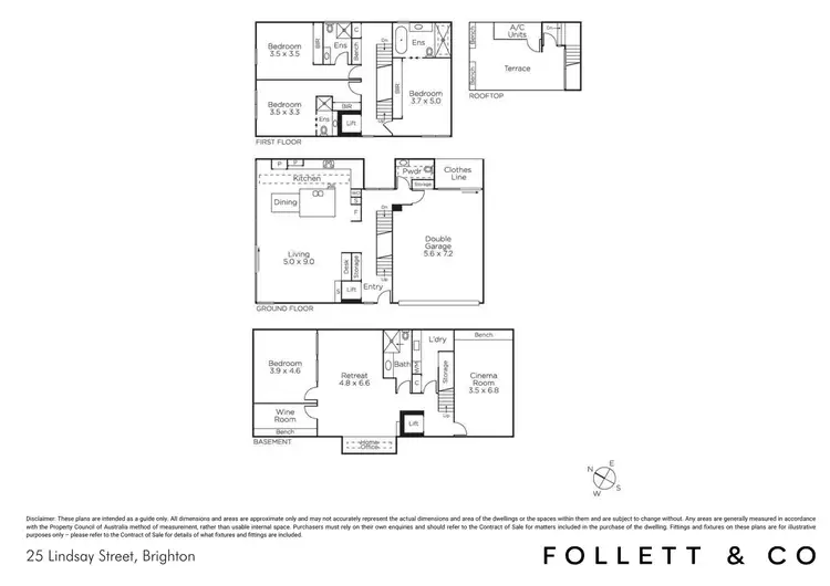 Floorplan of Homely house listing, 25 Lindsay Street, Brighton VIC 3186