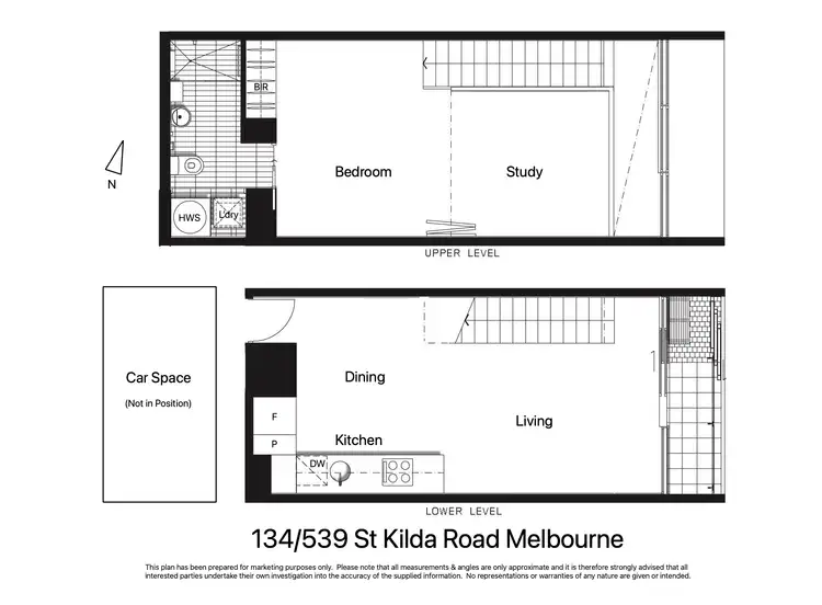 Floorplan of Homely apartment listing, 134/539 St Kilda Road, Melbourne VIC 3004