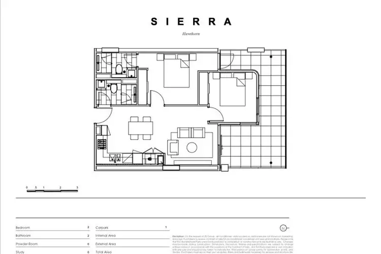 Floorplan of Homely apartment listing, 604B/1 Drill Street, Hawthorn VIC 3122