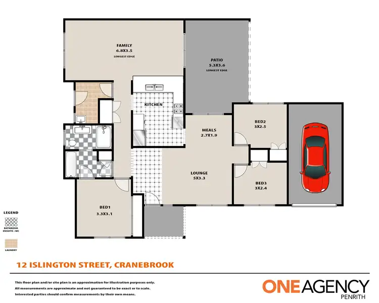 Floorplan of Homely house listing, 12 Islington Street, Cranebrook NSW 2749