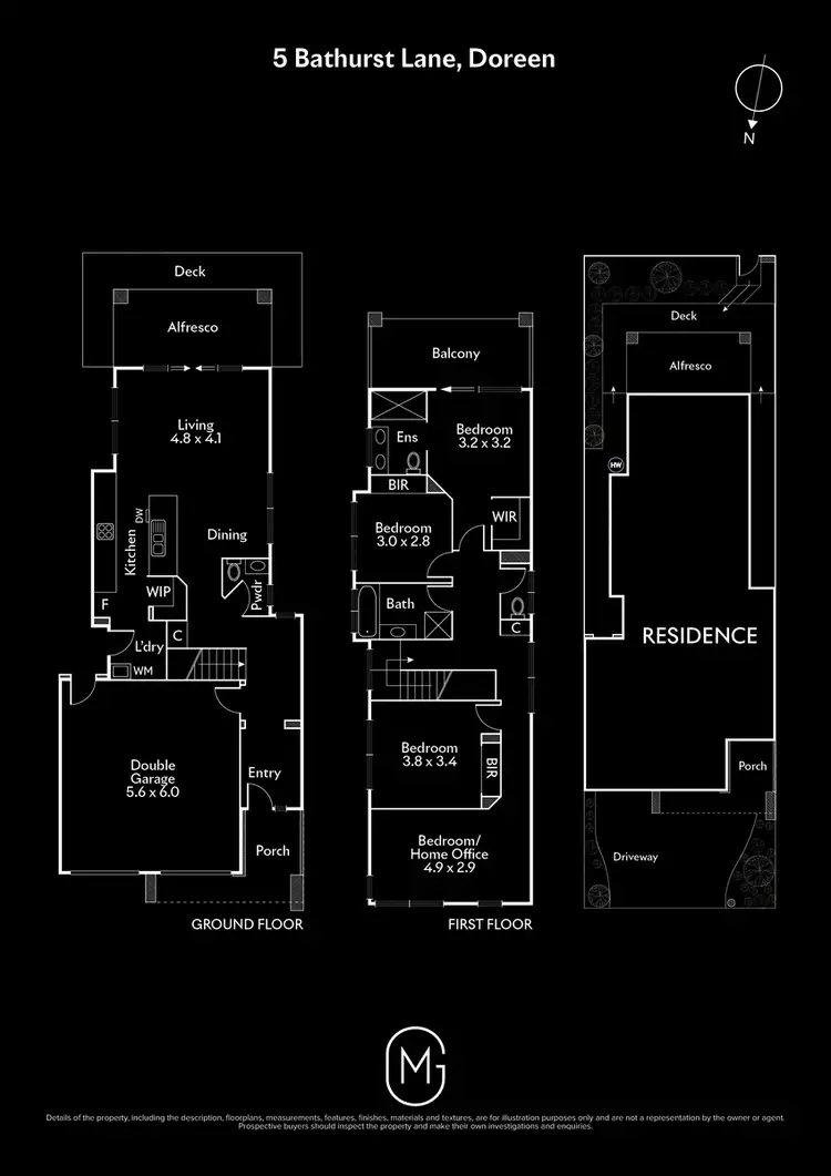 Floorplan of Homely house listing, 5 Bathurst Lane, Doreen VIC 3754