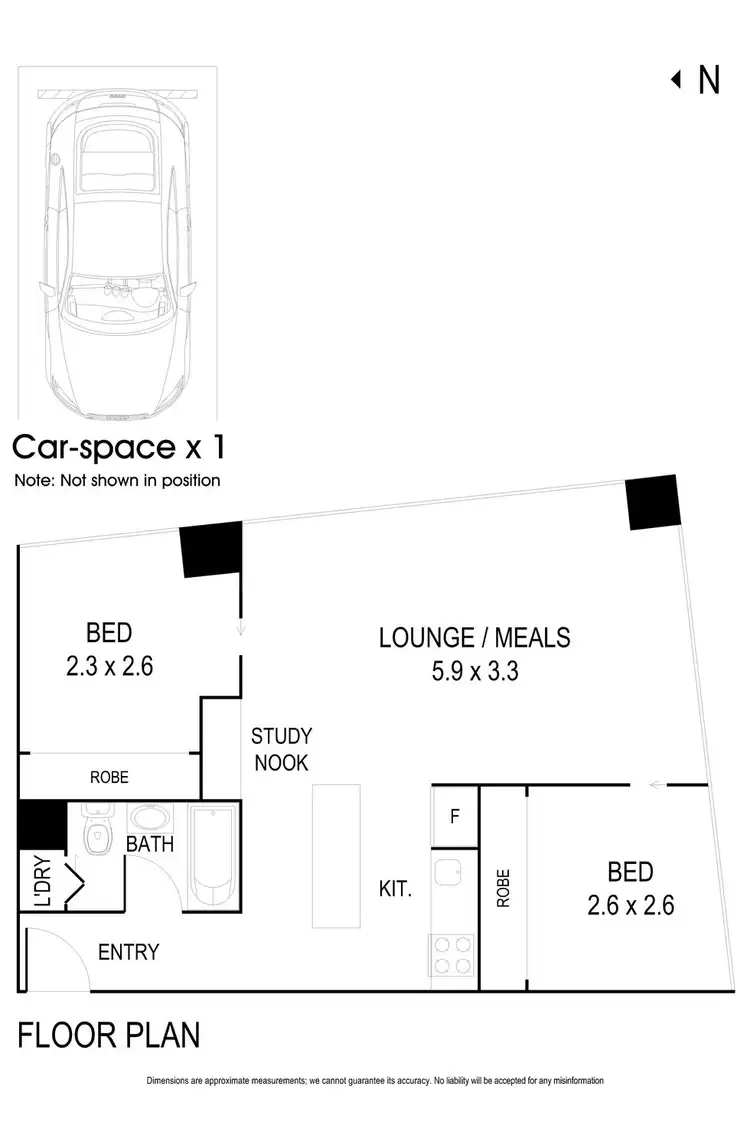 Floorplan of Homely apartment listing, 913/18 Mt Alexander Road, Travancore VIC 3032