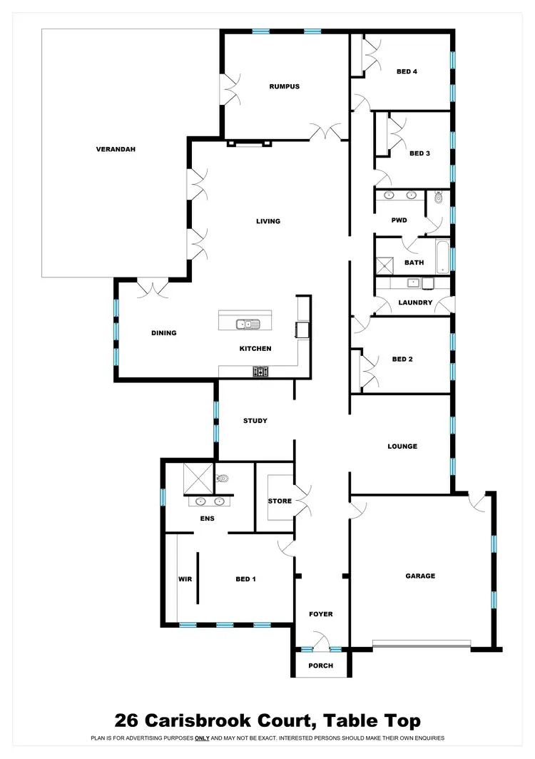 Floorplan of Homely rural property listing, 26 Carisbrook Court, Table Top NSW 2640