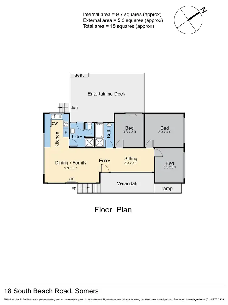 Floorplan of Homely house listing, 18 South Beach Road, Somers VIC 3927