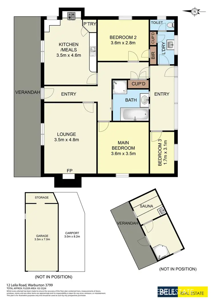 Floorplan of Homely house listing, 12 Leila Road, Warburton VIC 3799