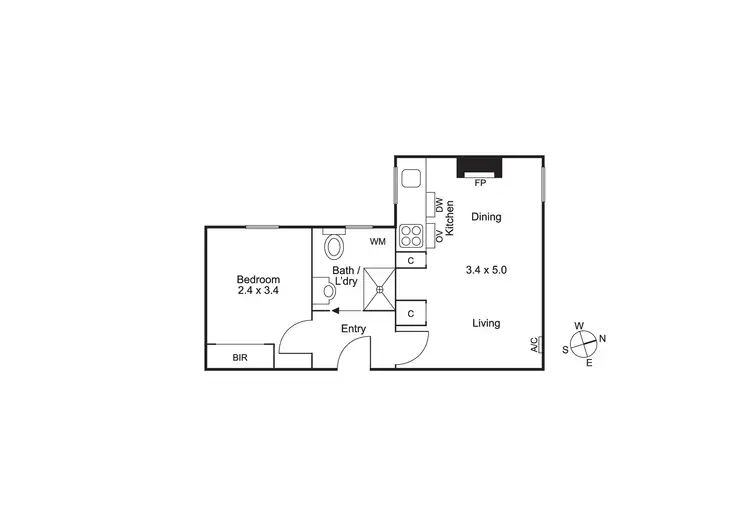 Floorplan of Homely apartment listing, 9/20 Hotham Street, East Melbourne VIC 3002