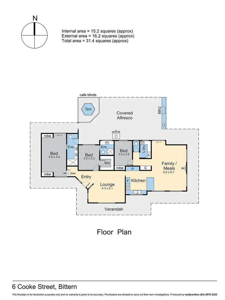 Floorplan of Homely rural property listing, 6 Cooke Street, Bittern VIC 3918