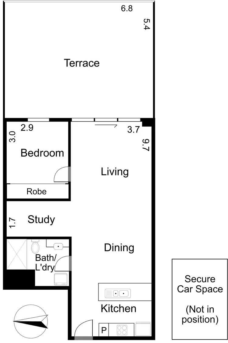 Floorplan of Homely apartment listing, 102/40 Stanley Street, Collingwood VIC 3066