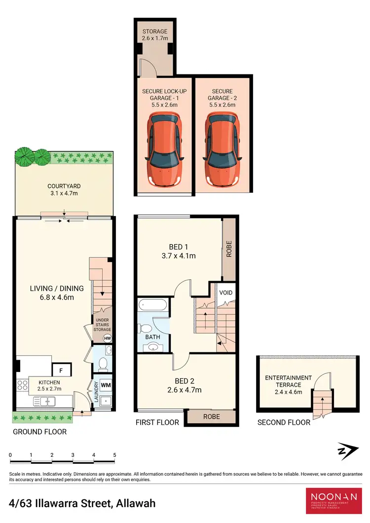 Floorplan of Homely townhouse listing, 4/63 Illawarra Street, Allawah NSW 2218