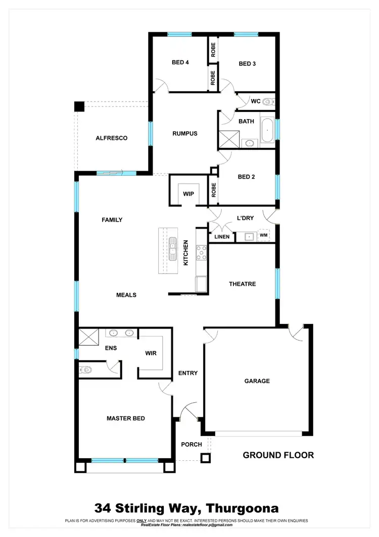 Floorplan of Homely house listing, 34 Stirling Way, Thurgoona NSW 2640