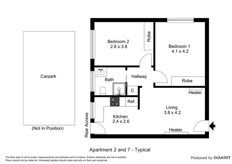 Floorplan of Homely apartment listing, 7/158 Oakleigh Road, Carnegie VIC 3163