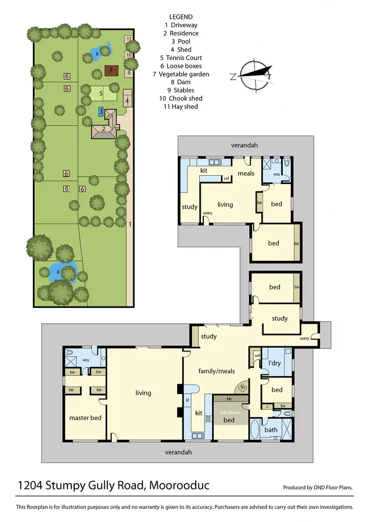 Floorplan of Homely rural property listing, 1204 Stumpy Gully Road, Moorooduc VIC 3933