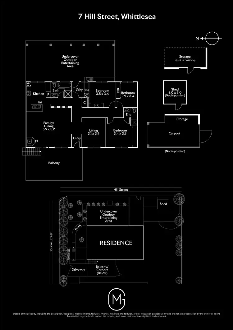 Floorplan of Homely house listing, 7 Hill Street, Whittlesea VIC 3757