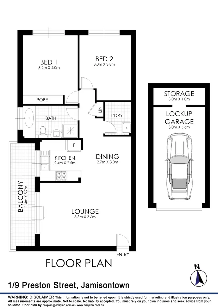Floorplan of Homely apartment listing, 1/9 Preston Street, Jamisontown NSW 2750