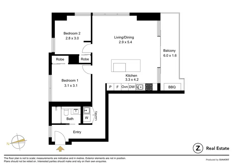 Floorplan of Homely apartment listing, 504/2 Black Street, Brunswick VIC 3056