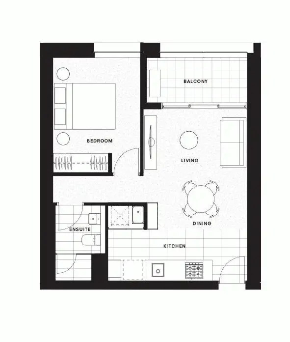Floorplan of Homely apartment listing, 102E/888 COLLINS Street, Docklands VIC 3008