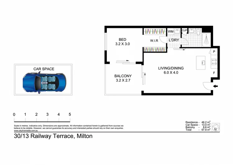 Floorplan of Homely unit listing, 30/13 Railway Terrace, Milton QLD 4064