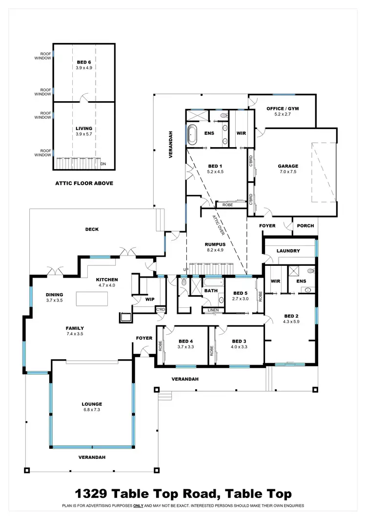Floorplan of Homely rural property listing, 1329 Table Top Road, Table Top NSW 2640