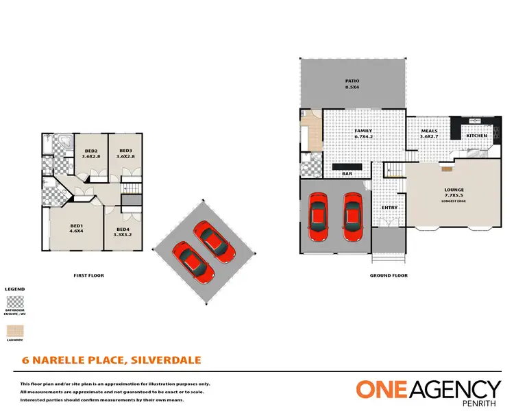 Floorplan of Homely house listing, 6 Narelle Place, Silverdale NSW 2752