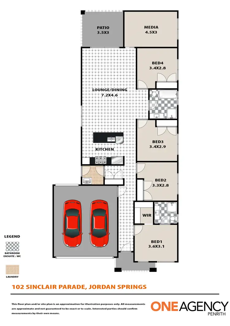 Floorplan of Homely house listing, 102 Sinclair Parade, Jordan Springs NSW 2747