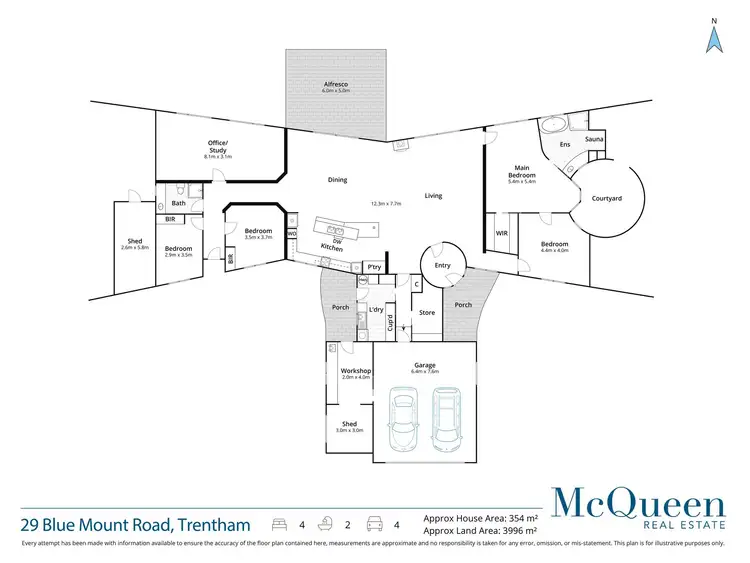 Floorplan of Homely house listing, 29 Blue Mount Road, Trentham VIC 3458