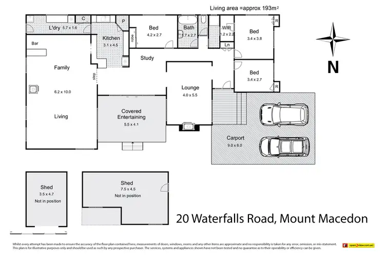 Floorplan of Homely house listing, 20 Waterfalls Road, Mount Macedon VIC 3441