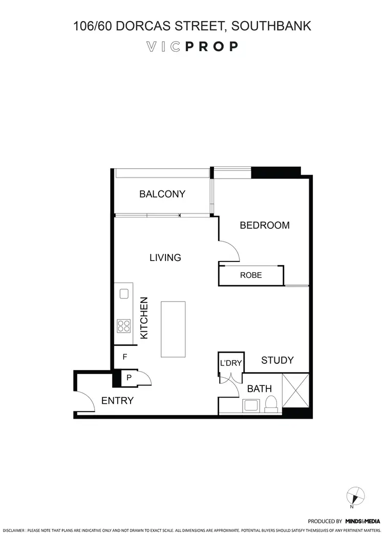Floorplan of Homely apartment listing, 106/60 Dorcas Street, Southbank VIC 3006