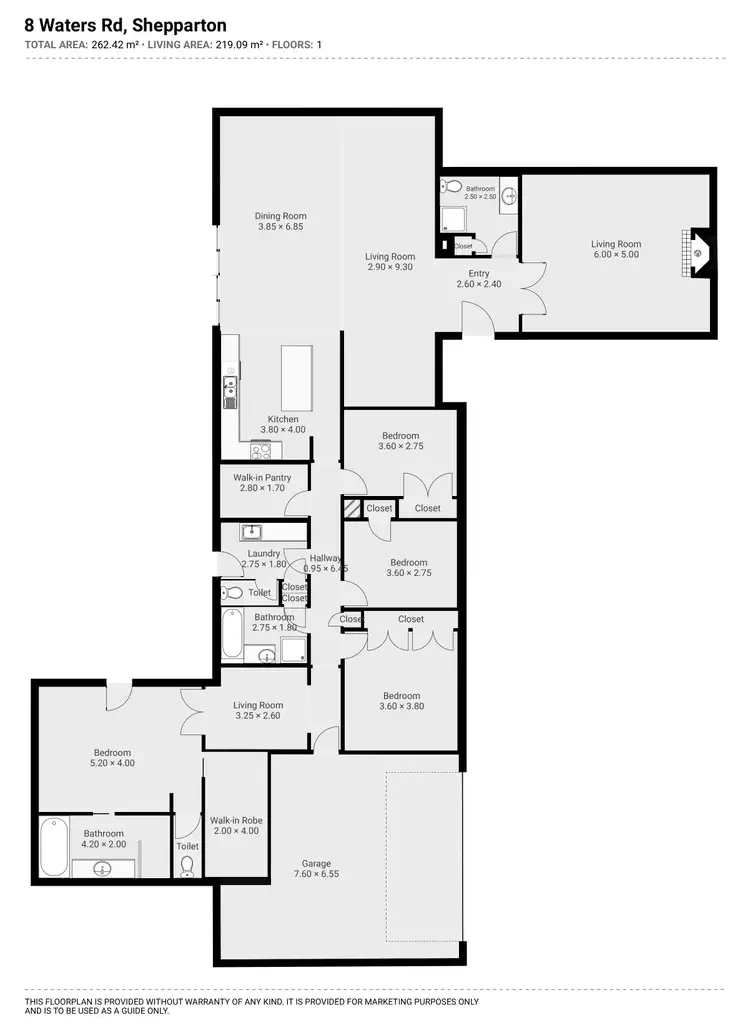 Floorplan of Homely house listing, 8 Waters Road, Shepparton VIC 3630