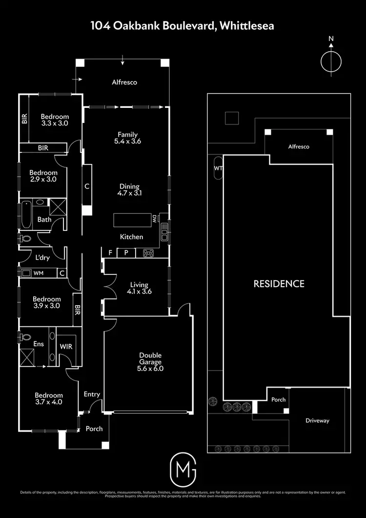 Floorplan of Homely house listing, 104 Oakbank Boulevard, Whittlesea VIC 3757