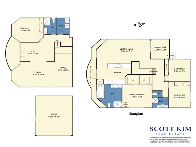 Floorplan of Homely townhouse listing, 1/343 High Street Road, Mount Waverley VIC 3149