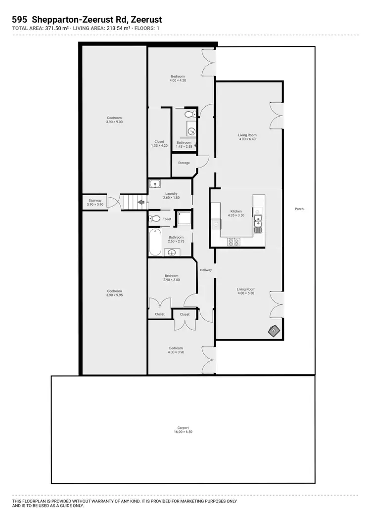 Floorplan of Homely house listing, 595 Shepparton Zeerust Road, Zeerust VIC 3634