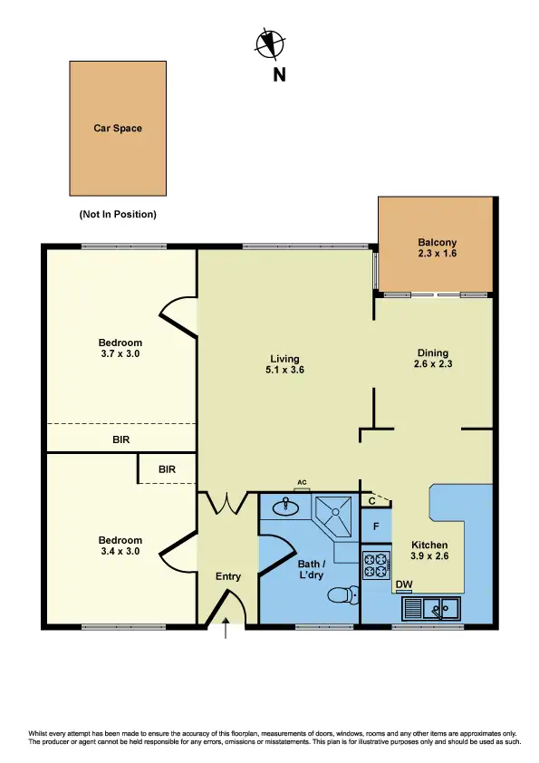 Floorplan of Homely apartment listing, 5/28 Hanmer Street, Williamstown VIC 3016