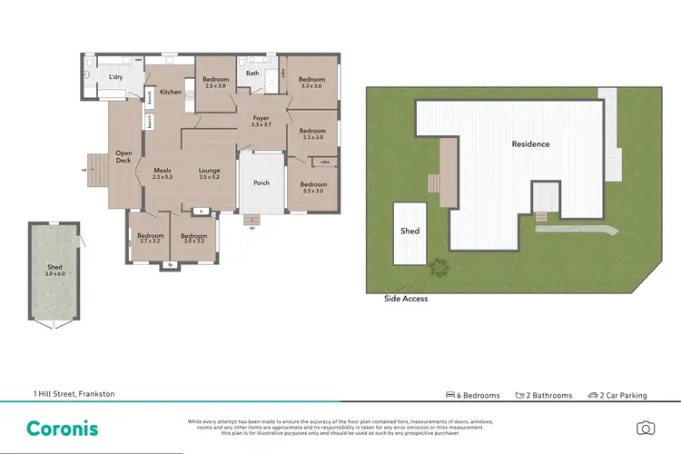 Floorplan of Homely house listing, 1 Hill Street, Frankston VIC 3199