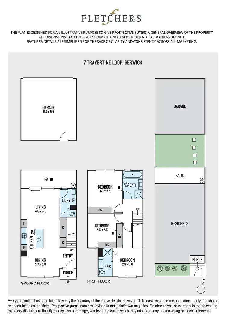 Floorplan of Homely townhouse listing, 7 Travertine Loop, Berwick VIC 3806