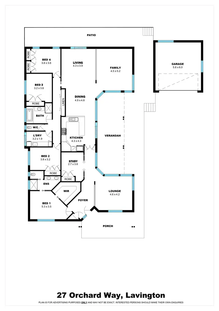 Floorplan of Homely house listing, 27 Orchard Way, Lavington NSW 2641