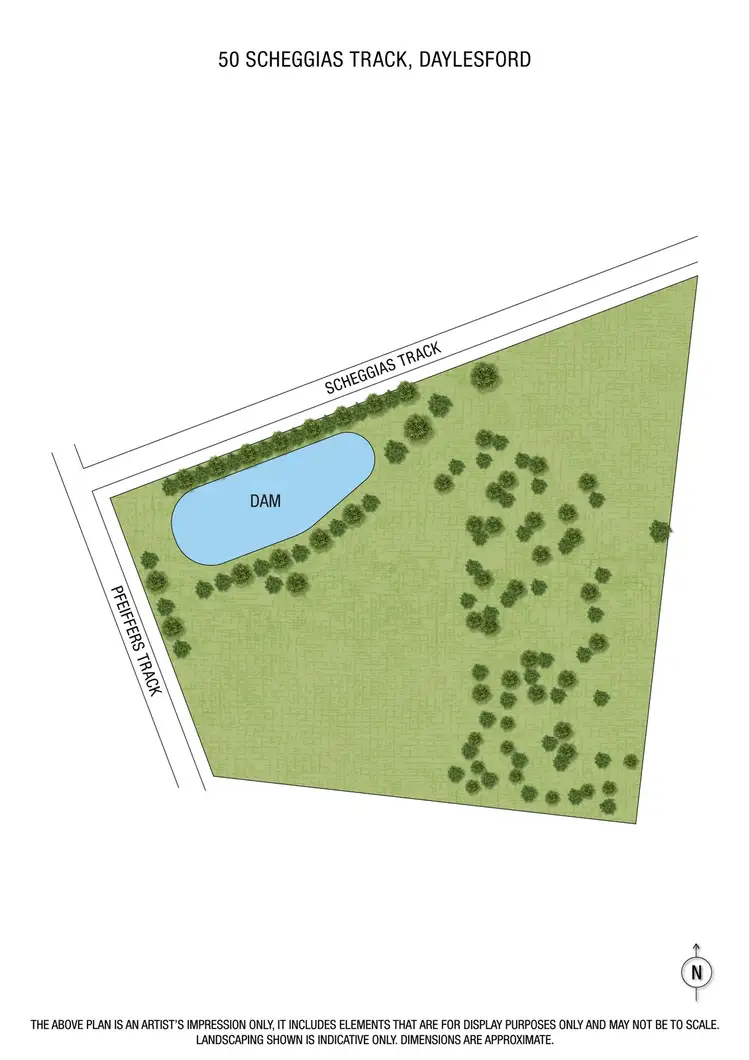 Floorplan of Homely land listing, 50 Scheggias Track, Daylesford VIC 3460