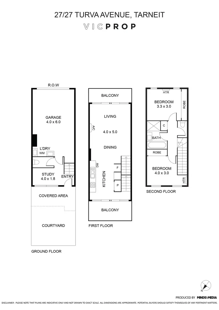 Floorplan of Homely townhouse listing, 27/27 Turva Avenue, Tarneit VIC 3029