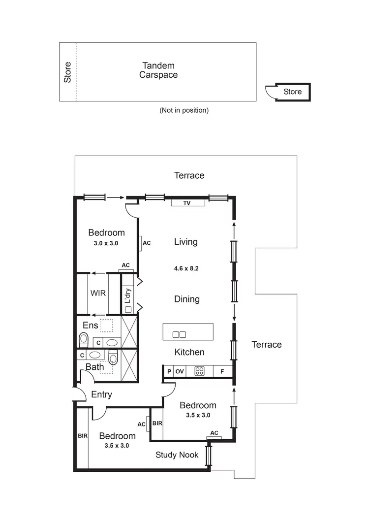 Floorplan of Homely apartment listing, 301/28 Jersey Parade, Carnegie VIC 3163